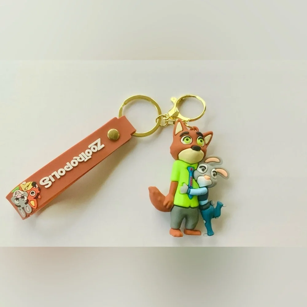 Kids Keychain Set - Pink and Brown